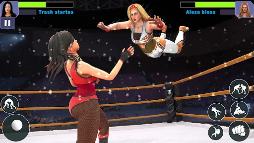 Tangkapan layar Bad Girls Wrestling Game