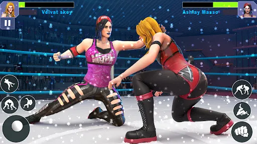 Tangkapan layar Bad Girls Wrestling Game