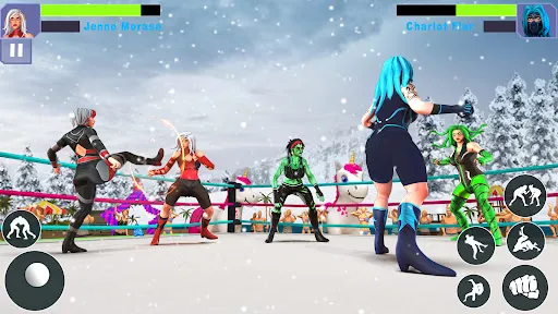Tangkapan layar Bad Girls Wrestling Game