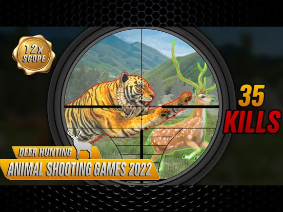 Captures d'écran de Deer Hunting : Animal Shooting iPad 