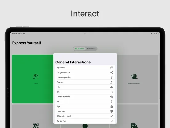 Express Yourself Openly iPad  Ekran Görüntüleri