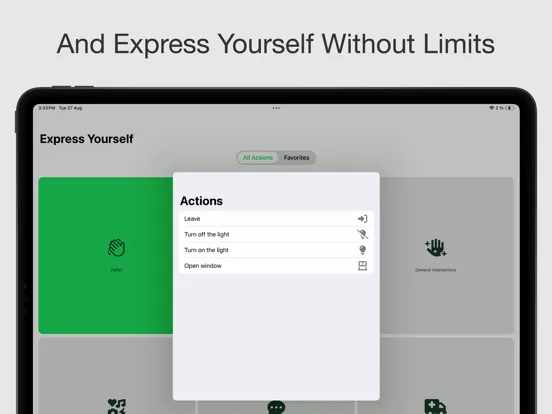 Express Yourself Openly iPad  Ekran Görüntüleri