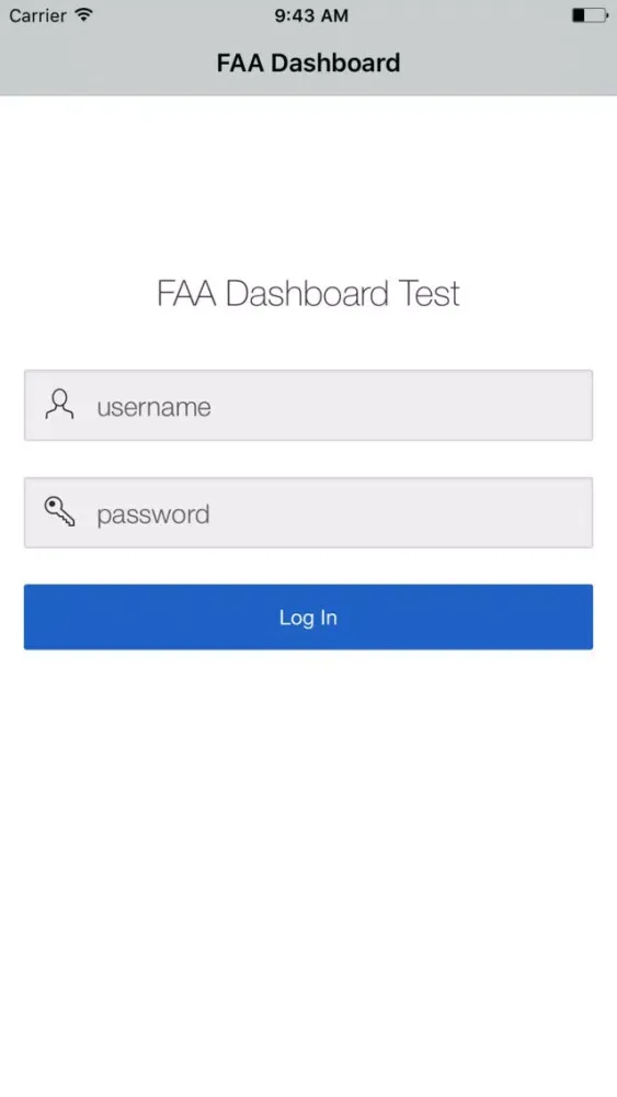 FAA Dashboard Screenshots