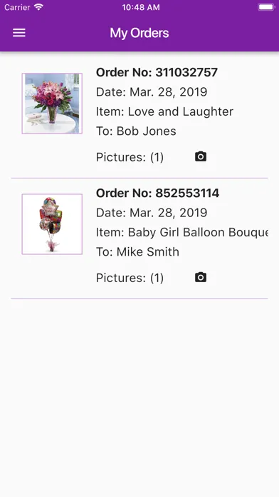 Capturas de pantalla de FAA Network Florist App