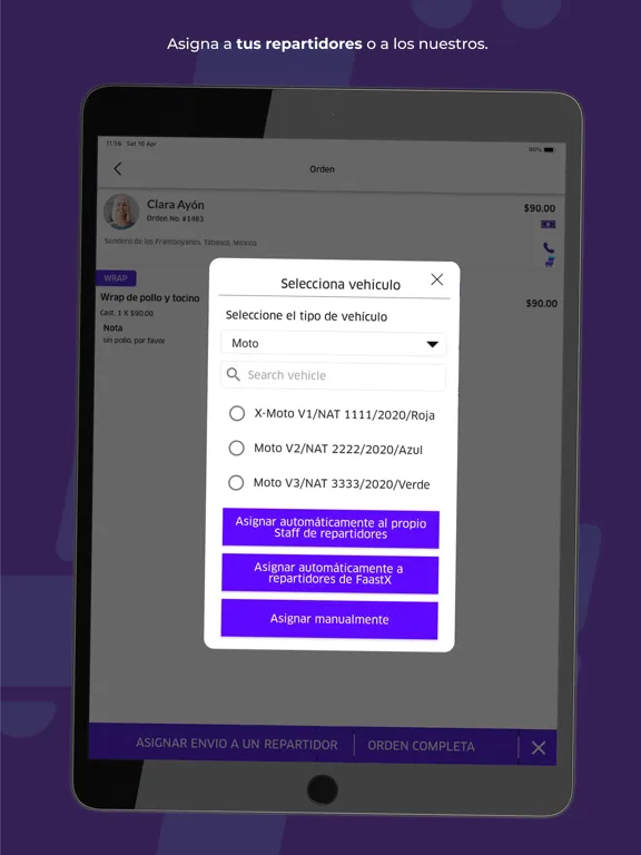 FaastX Negocios iPad  Ekran Görüntüleri