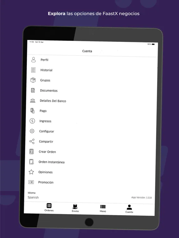 FaastX Negocios iPad  Ekran Görüntüleri