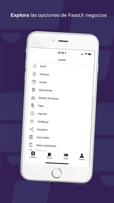FaastX Negocios Ekran Görüntüleri