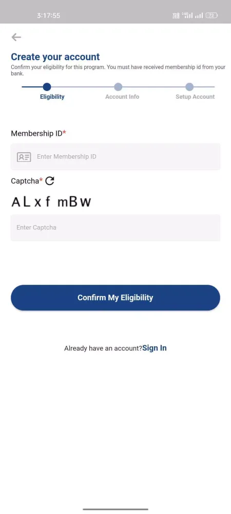 Tangkapan layar SME Rewards