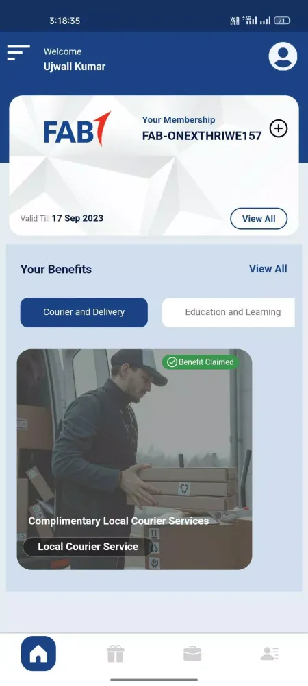 Tangkapan layar SME Rewards
