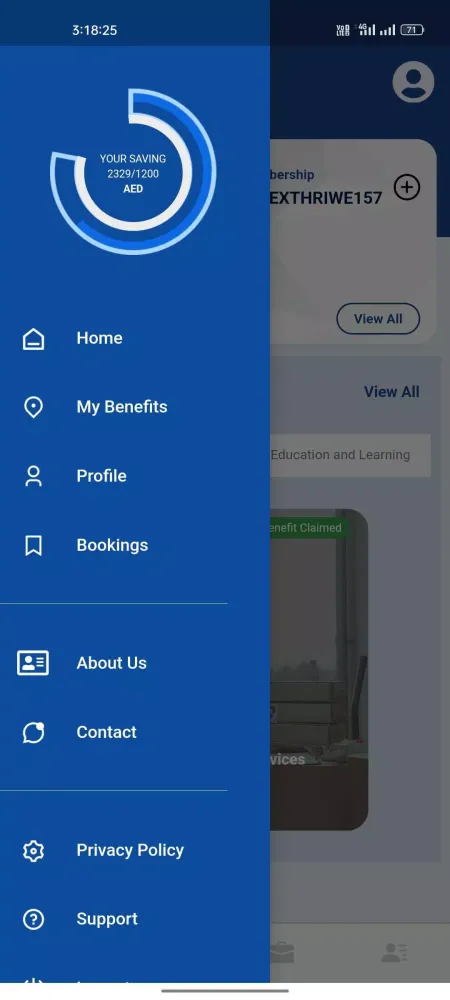 Tangkapan layar SME Rewards