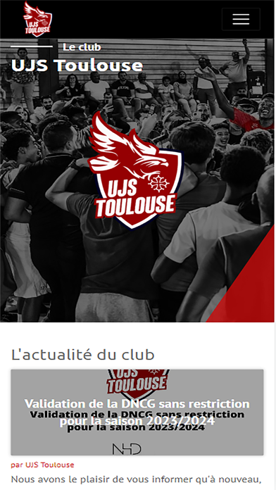 Capturas de tela do UJS_Toulouse