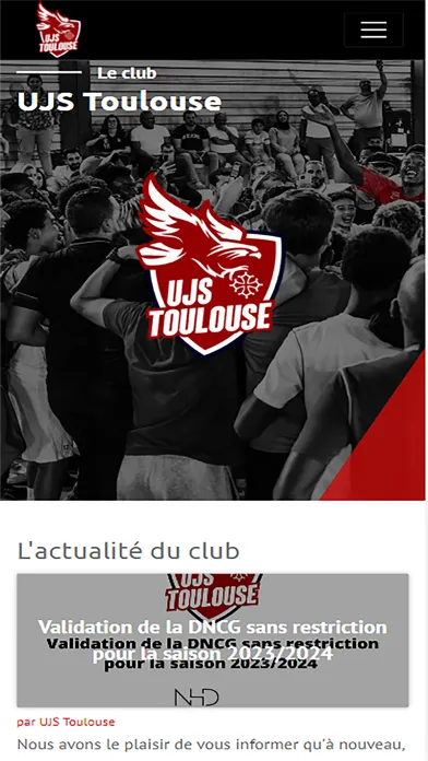 Captures d'écran de UJS_Toulouse