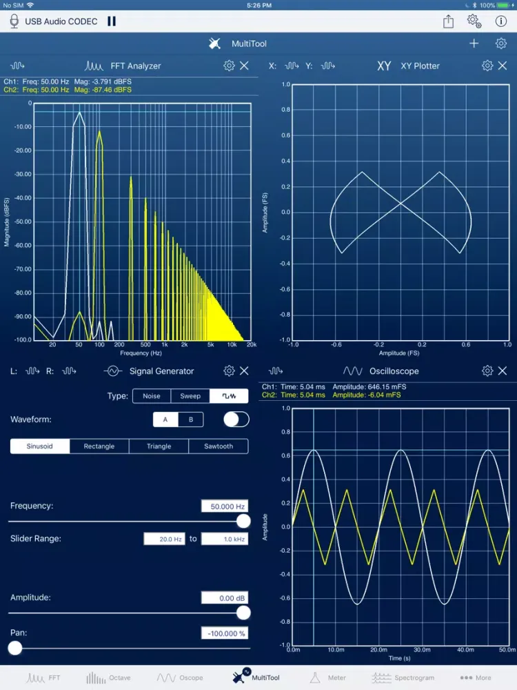 SignalScope Pro 2018 iPad 应用截图
