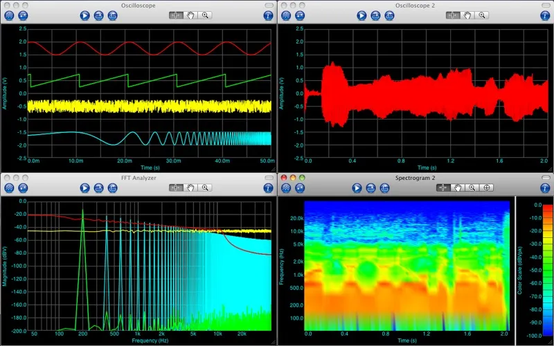 Captures d'écran de SignalScope