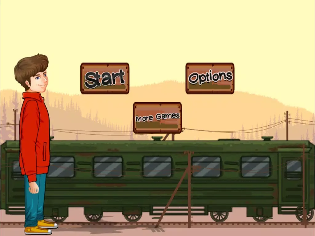 A Million Dollar Man On A Speeding Train To Avoid Dangers Whizzing In The Air Free iPad  سکرین شاٹس