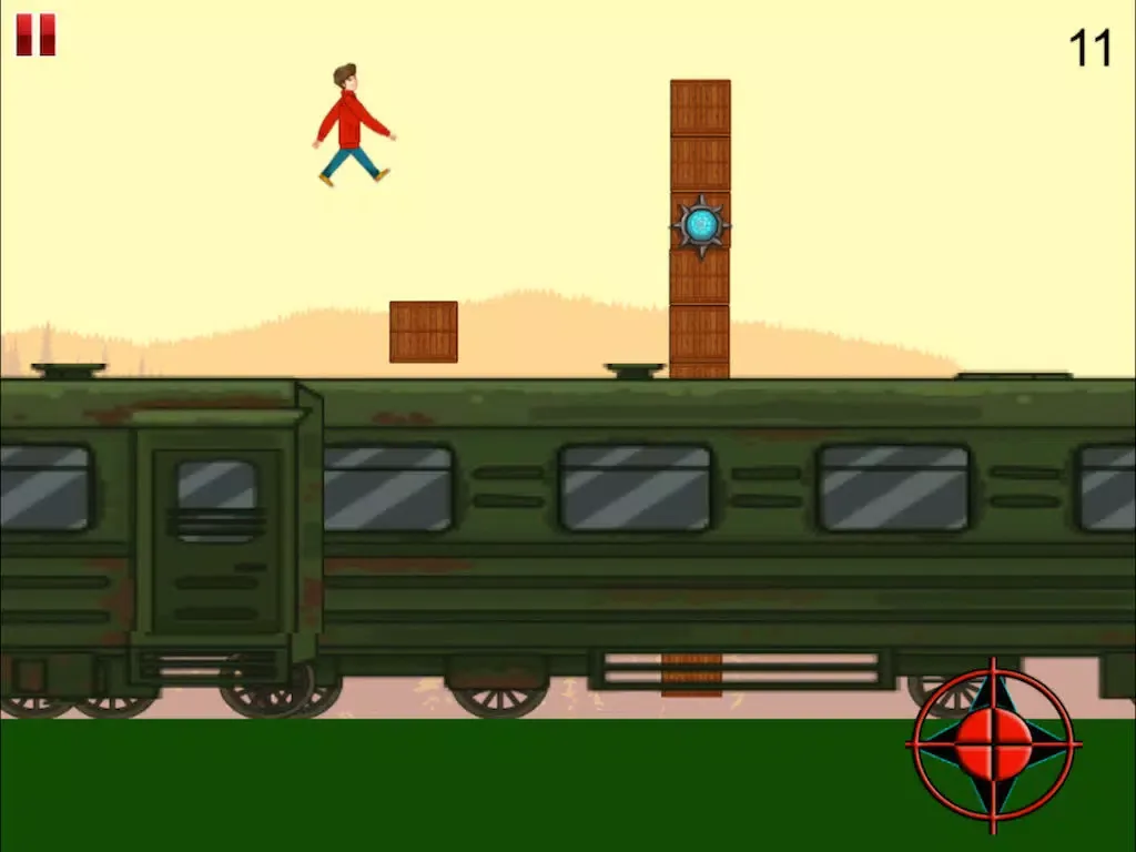 A Million Dollar Man On A Speeding Train To Avoid Dangers Whizzing In The Air Free iPad  سکرین شاٹس
