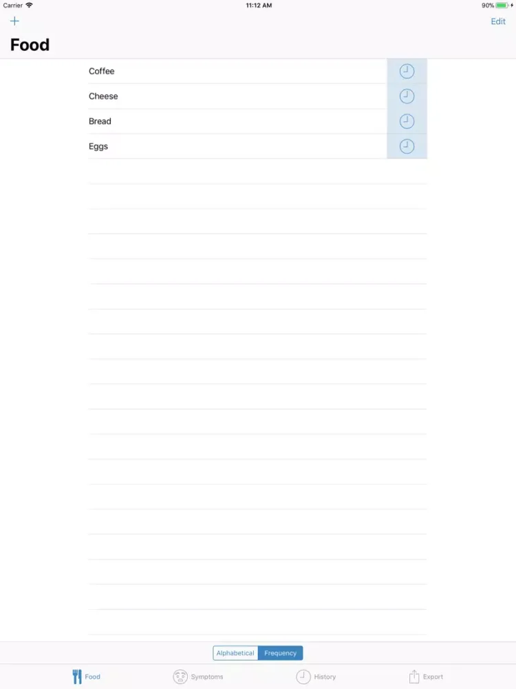 Captures d'écran de Food and Symptom Log iPad 