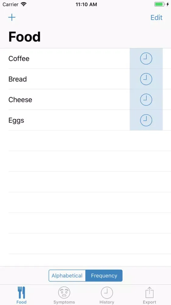 Captures d'écran de Food and Symptom Log