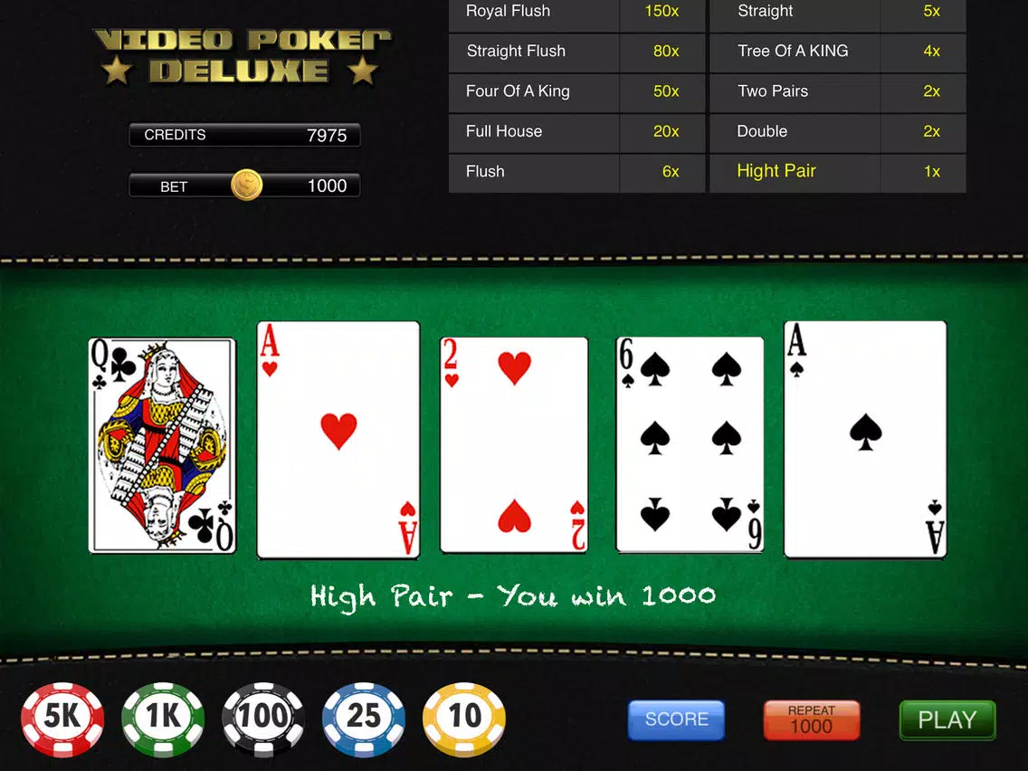 Video Poker Deluxe * iPad 應用截圖