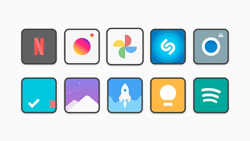 ภาพหน้าจอของ Flat Square - Icon Pack