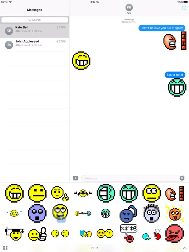 Old School Animated Emoticons iPad  스크린샷