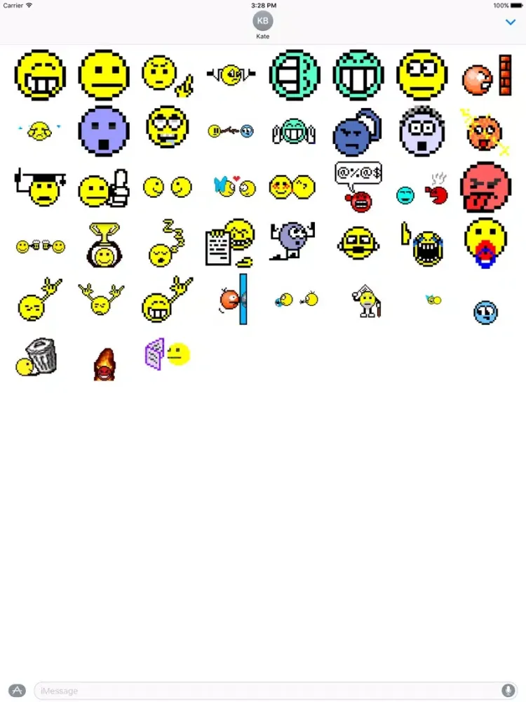 Old School Animated Emoticons iPad  스크린샷
