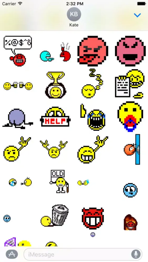 Old School Animated Emoticons 스크린샷