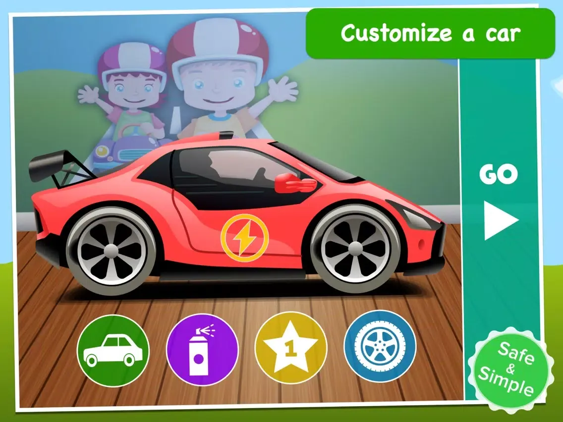 Capturas de tela do Baby Race - build a car and take a ride! iPad 