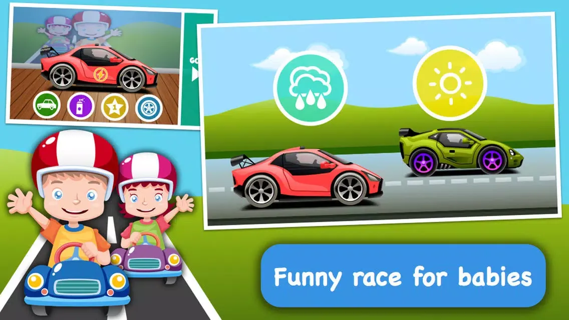Capturas de tela do Baby Race - build a car and take a ride!