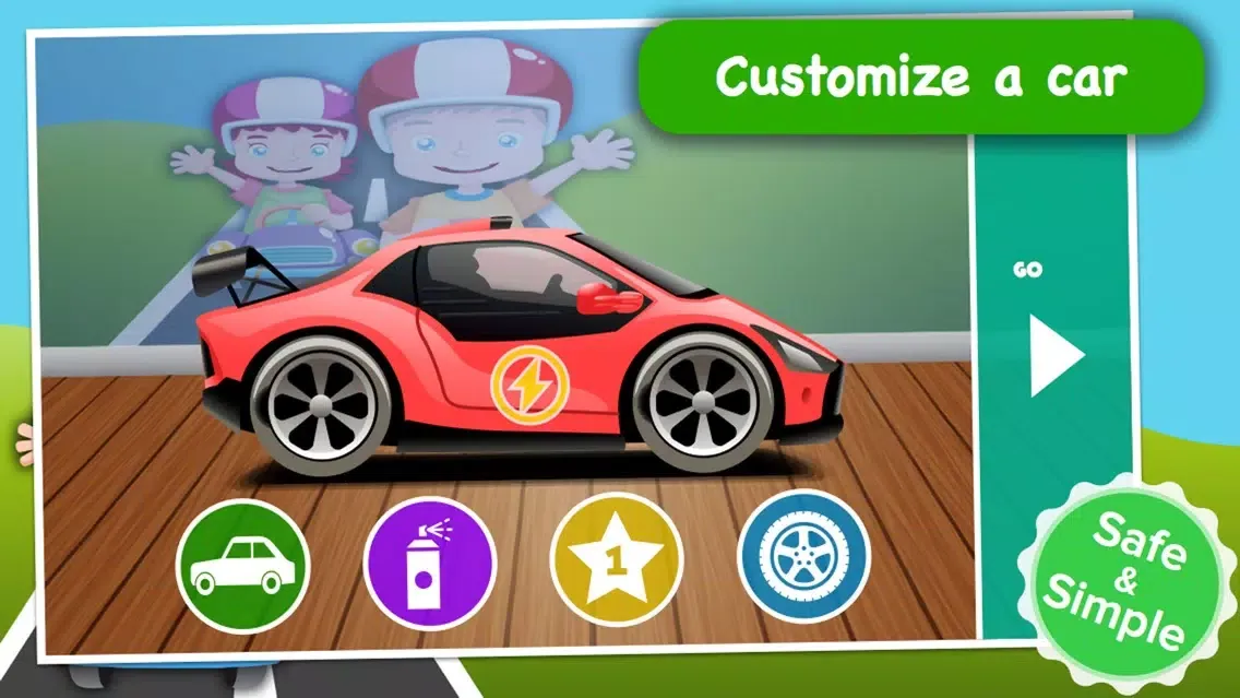 Capturas de tela do Baby Race - build a car and take a ride!
