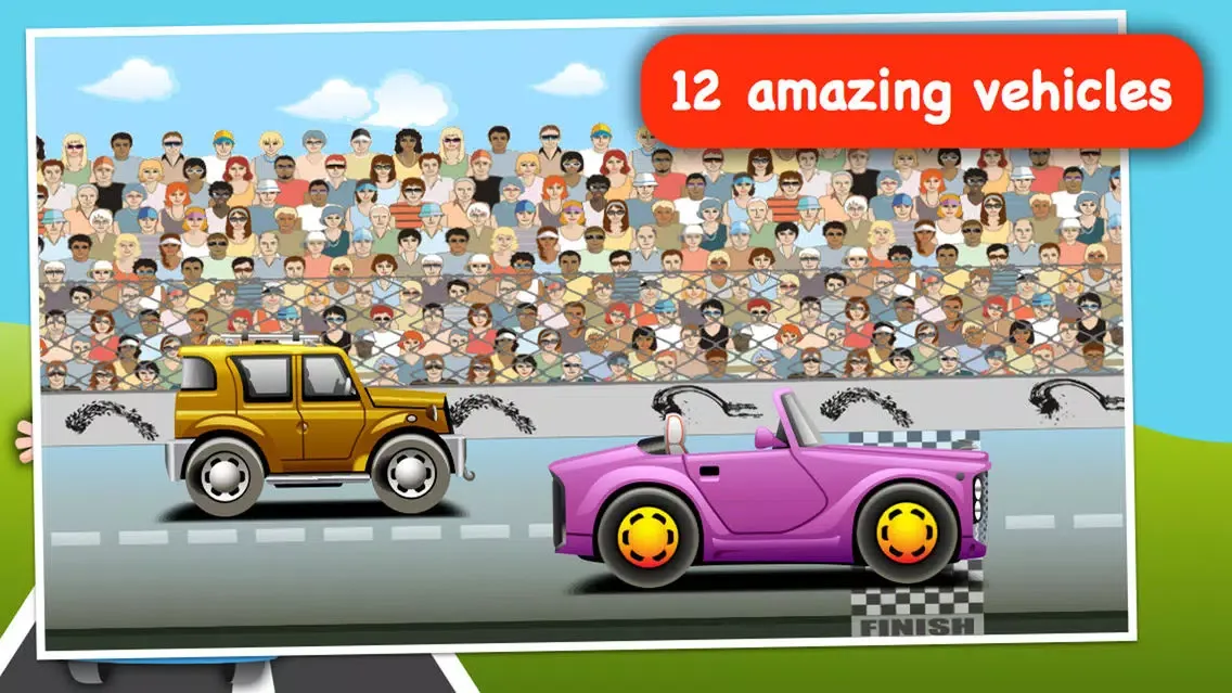 Capturas de tela do Baby Race - build a car and take a ride!
