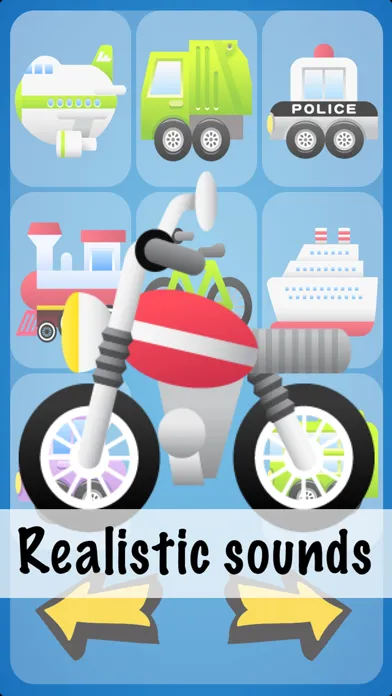 Tangkapan skrin Vehicle Sounds for babies