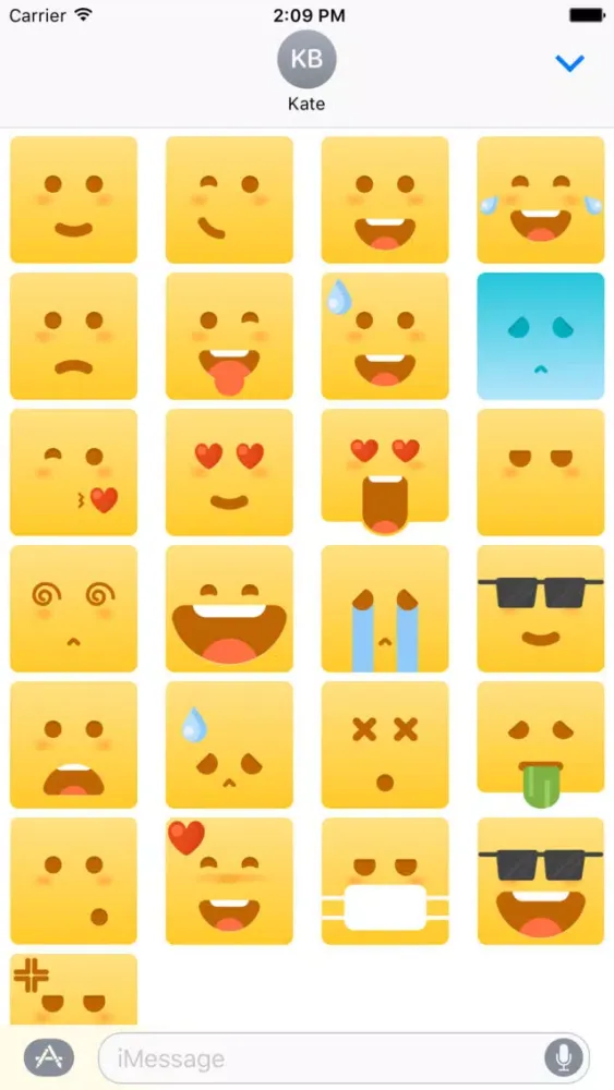 Emoticon stickers set Screenshots