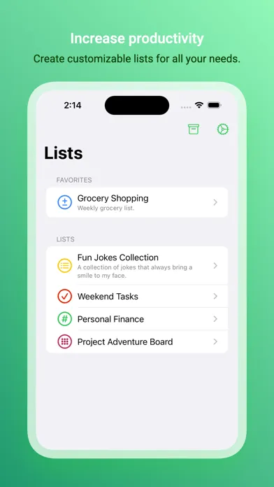 Capturas de tela do Tastik: Tasks and Lists