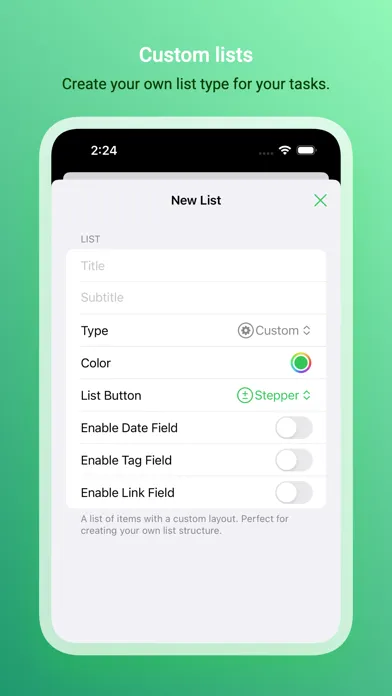 Capturas de tela do Tastik: Tasks and Lists