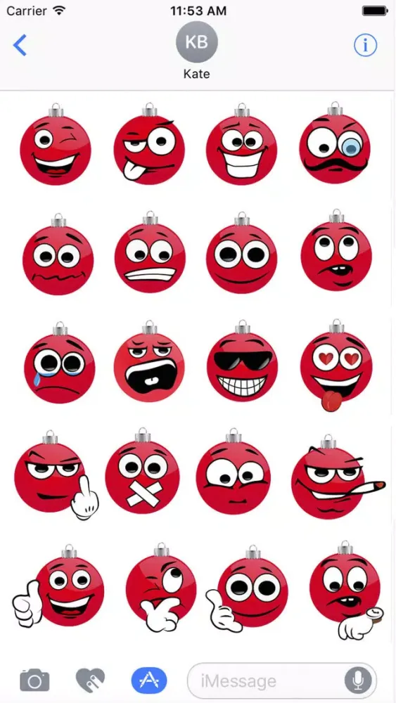 ภาพหน้าจอของ Christmas E-moji