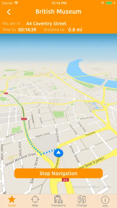 Zrzuty ekranu London Map and Travel Guide