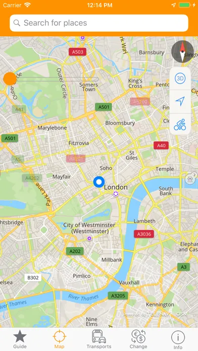 Zrzuty ekranu London Map and Travel Guide