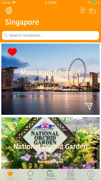 Captures d'écran de Singapore Map and Travel Guide