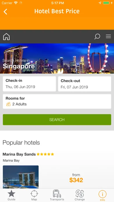 Captures d'écran de Singapore Map and Travel Guide