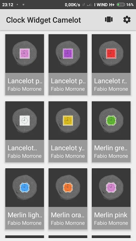 Clock Widget Camelot স্ক্রিনশট