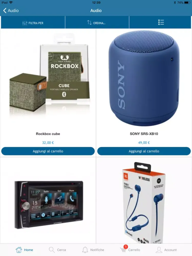 Zrzuty ekranu Bracchi Elettronica iPad 