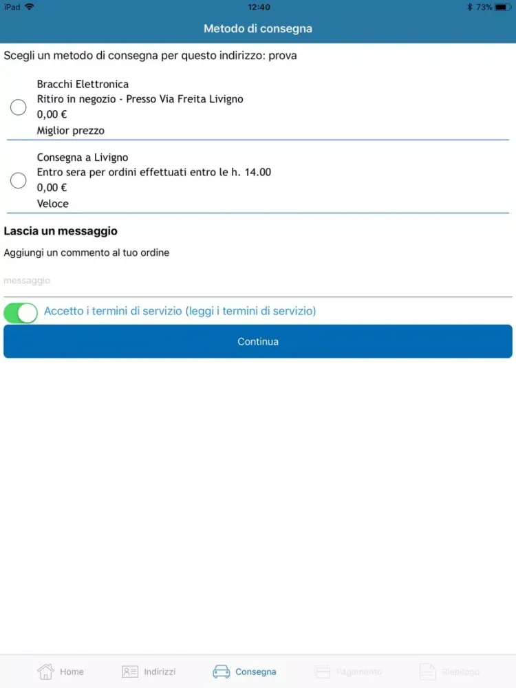 Zrzuty ekranu Bracchi Elettronica iPad 