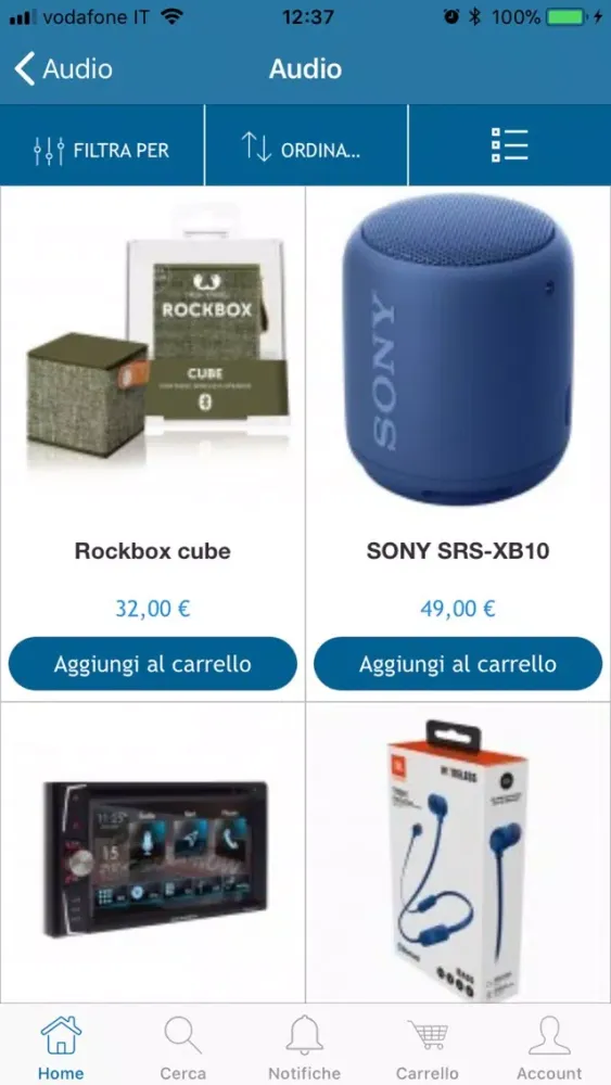 Zrzuty ekranu Bracchi Elettronica