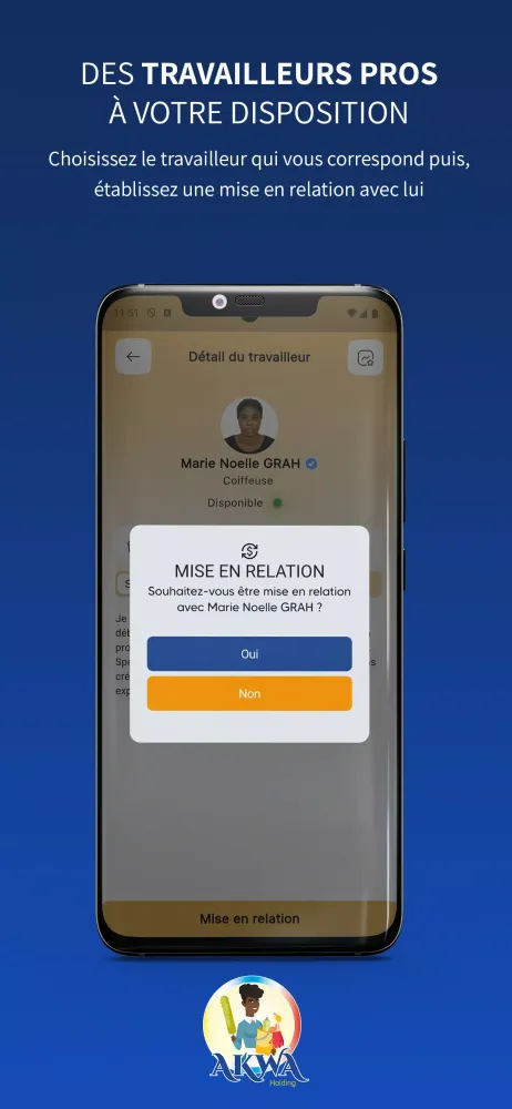 Screenshot di Akwa holding