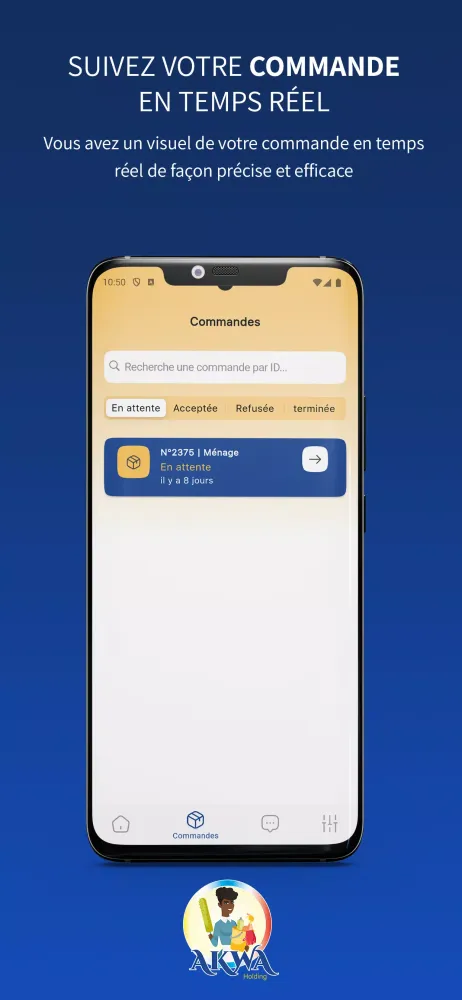 Screenshot di Akwa holding