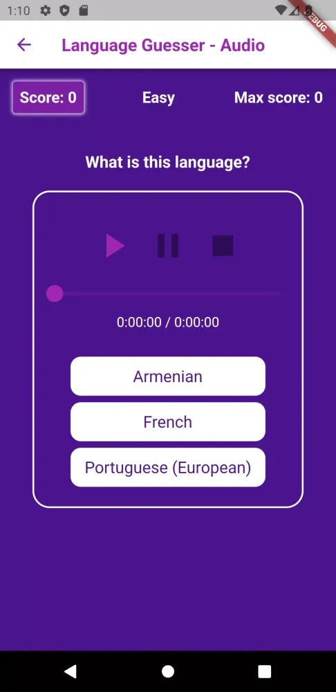 Language Guesser سکرین شاٹس