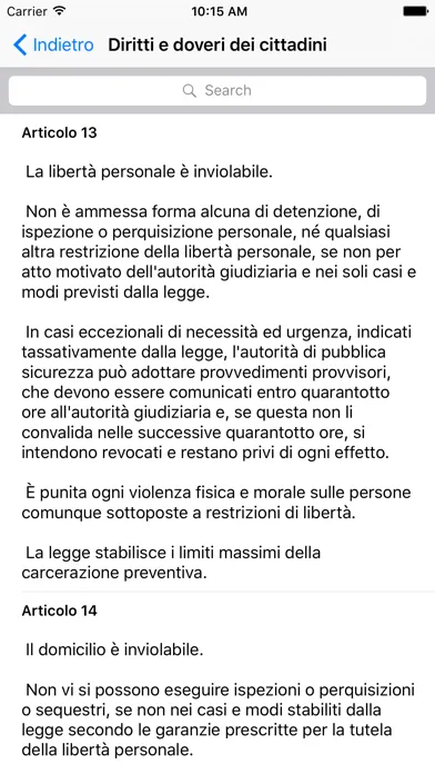 Costituzione - ProjectDuraLex 스크린샷