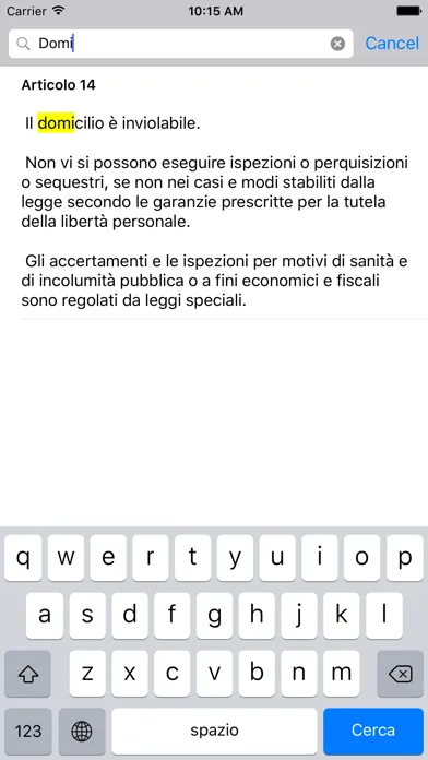 Costituzione - ProjectDuraLex 스크린샷