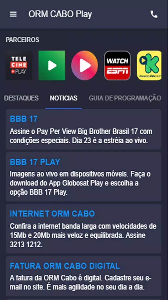 ORM CABO PLAY سکرین شاٹس
